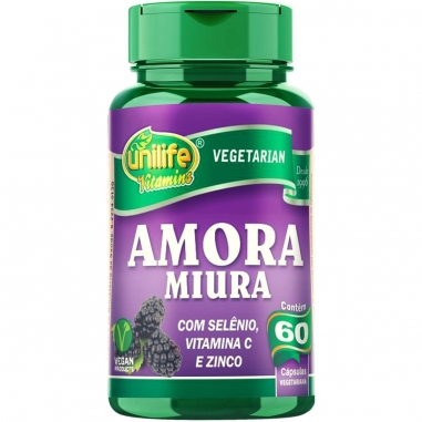 Kit 6 Amora Miura Vitaminas e Mineral - 500mg 60 Capsulas - Unilife