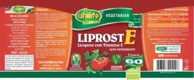 Liprost E - Licopeno C/ Vitamina E 60 Cáps - Unilife