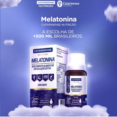 Melatonina Em Gotas 20ml Catarinense - 0,21mg De Melatonina Por Dose