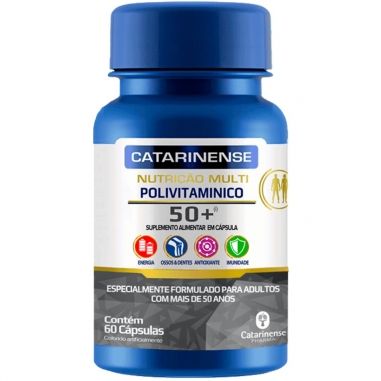 Polivitamínico Multi 50+ C/ 23 Nutrientes 60 Cáps - Catarinense