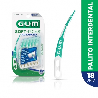 Soft-Picks Advanced Palito Curvado Interdental 18 unidades - Gum