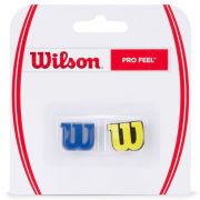 Antivibrador Wilson Pro Feel Azul e Amarelo