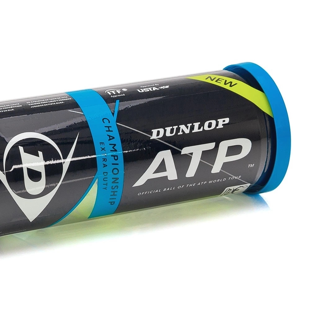 Bola de Tênis Dunlop ATP Championship Regular Duty - Caixa com 24 Tubos