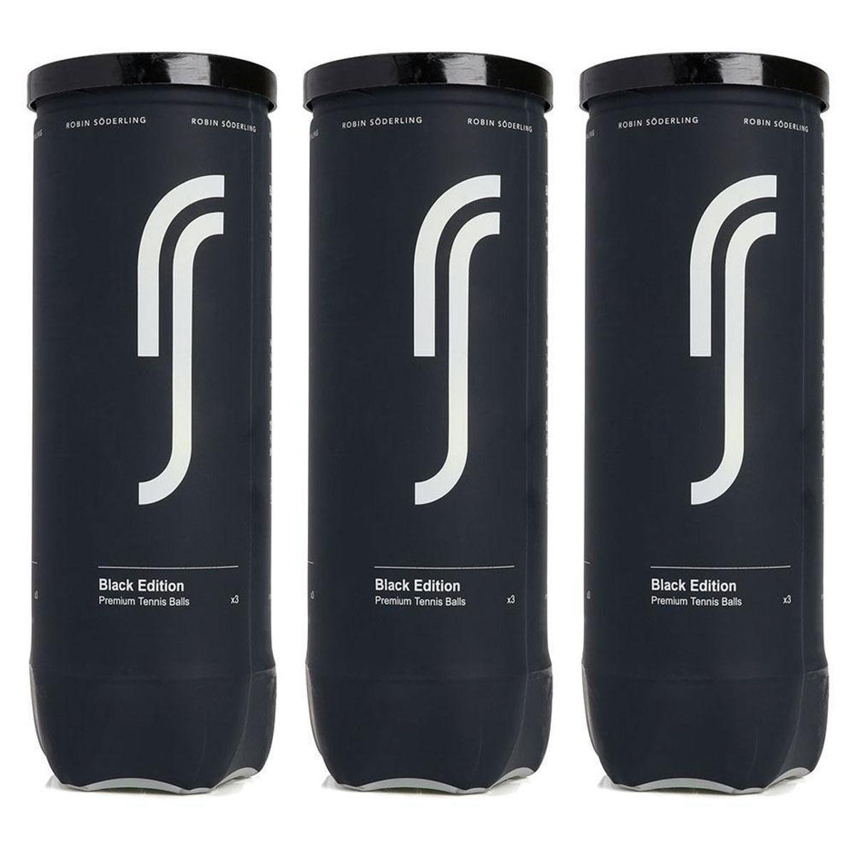Bola de Tênis Robin Söderling Black Edition Pack com 3 tubos