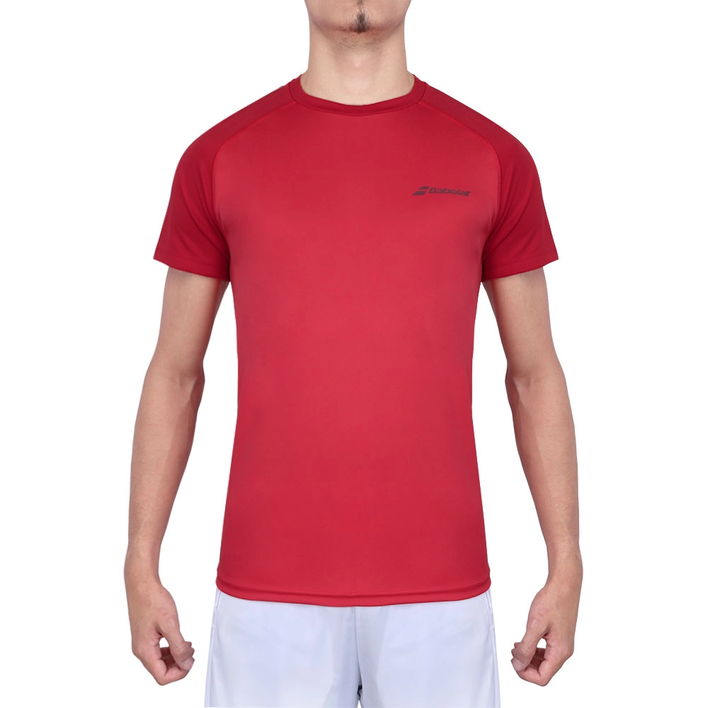 Camiseta Babolat Play Crew Neck Tee Vermelha - Masculina