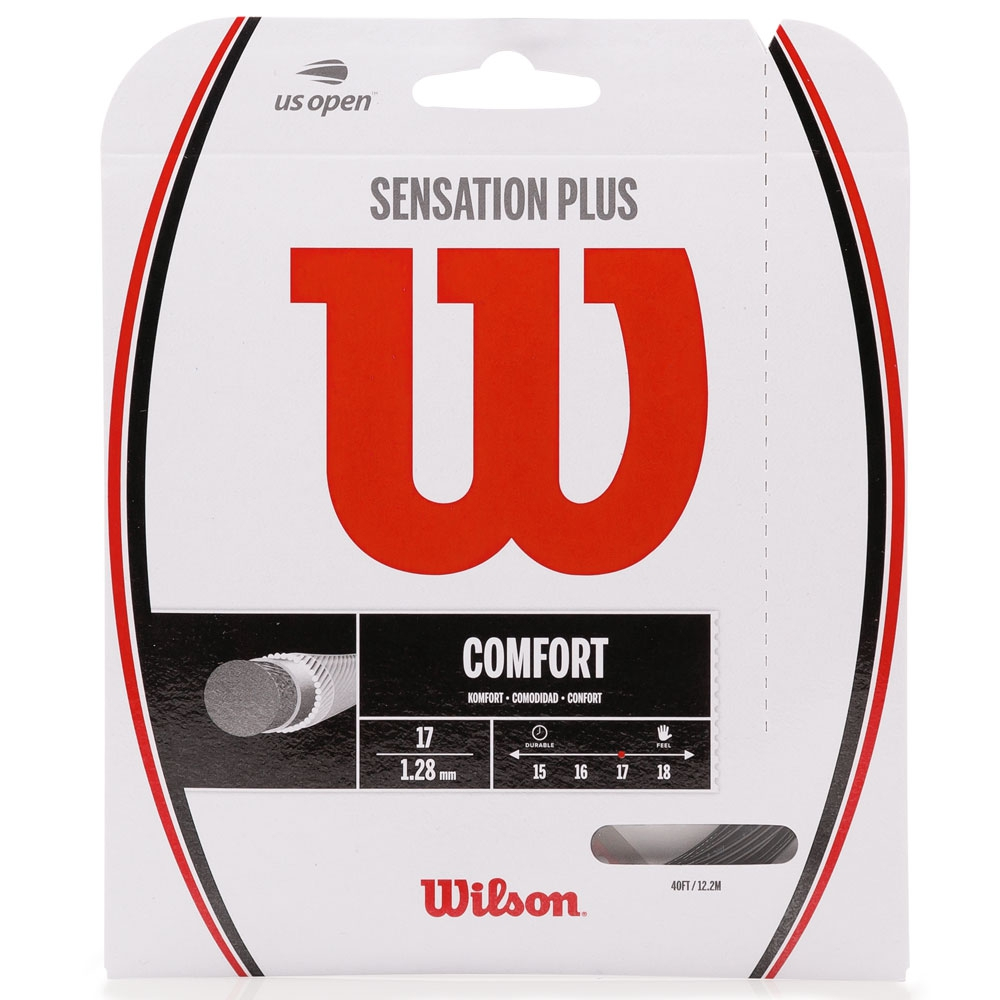 Corda Wilson Sensation Plus 17L 1.28mm - Preto - Set Individual  - PROTENISTA
