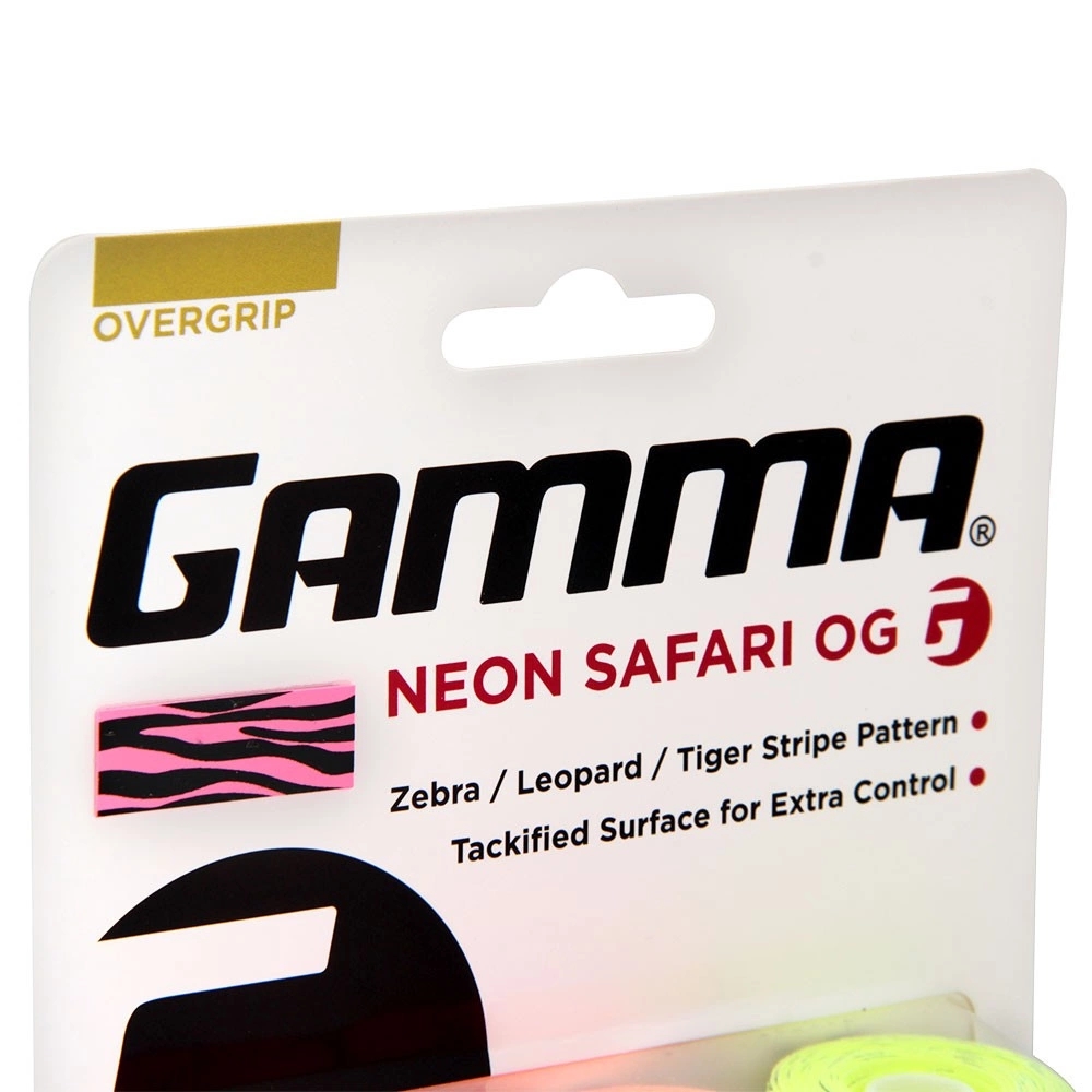 Overgrip Gamma Neon Safari com 03 unidades