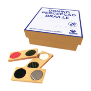 Dominó Percepção Braille - 28 peças - Madeira