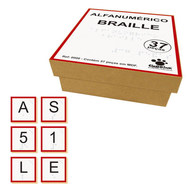  Alfanumérico Braille - Madeira