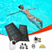 Kit Aquecedor Solar para Piscinas de até 50m² ou 70 mil litros TekSol com Controlador de Temperatura Bivolt