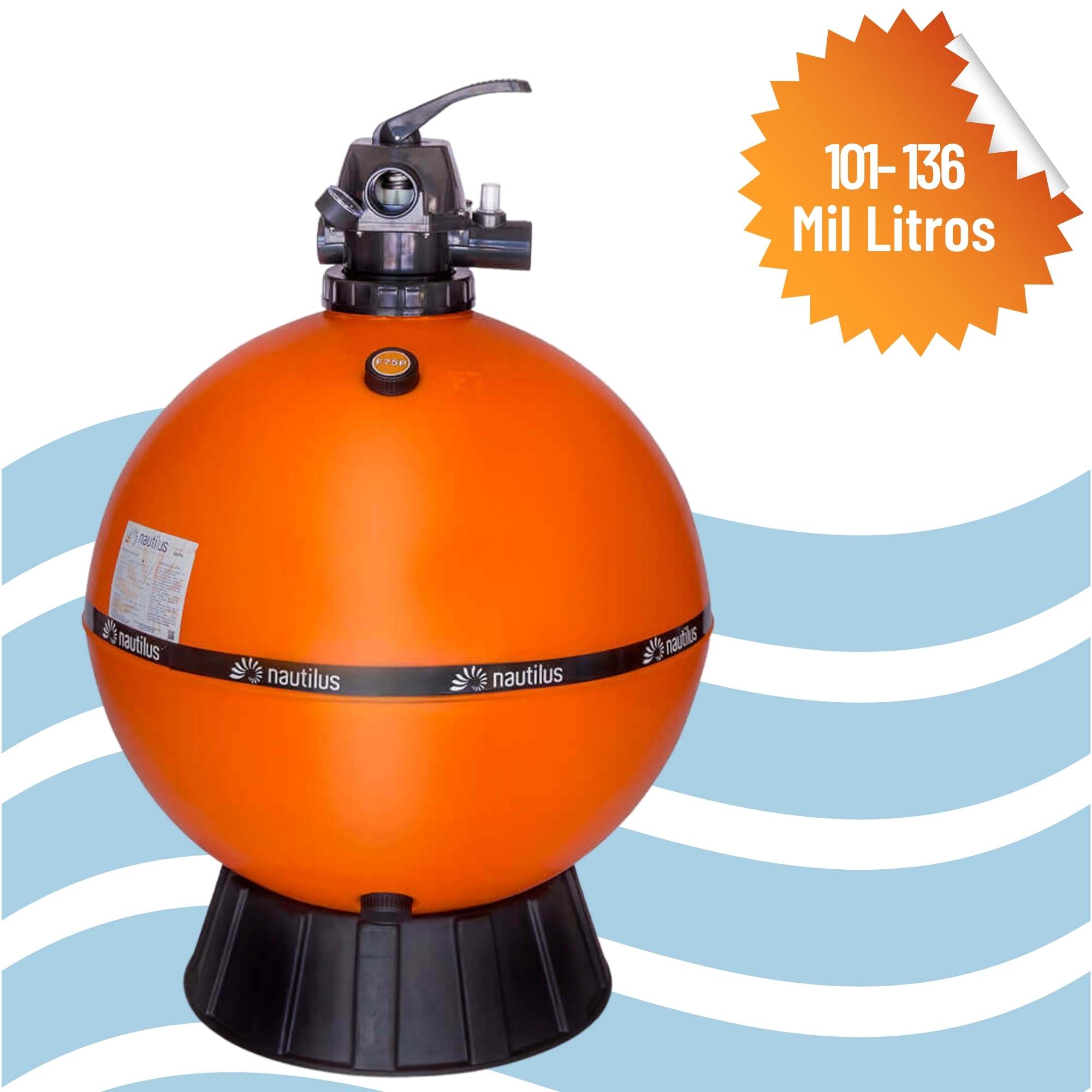 Filtro para Limpeza de Piscina até 101-136 Mil Litros F750P - Nautilus  - Sol e Água Piscinas e Acessórios