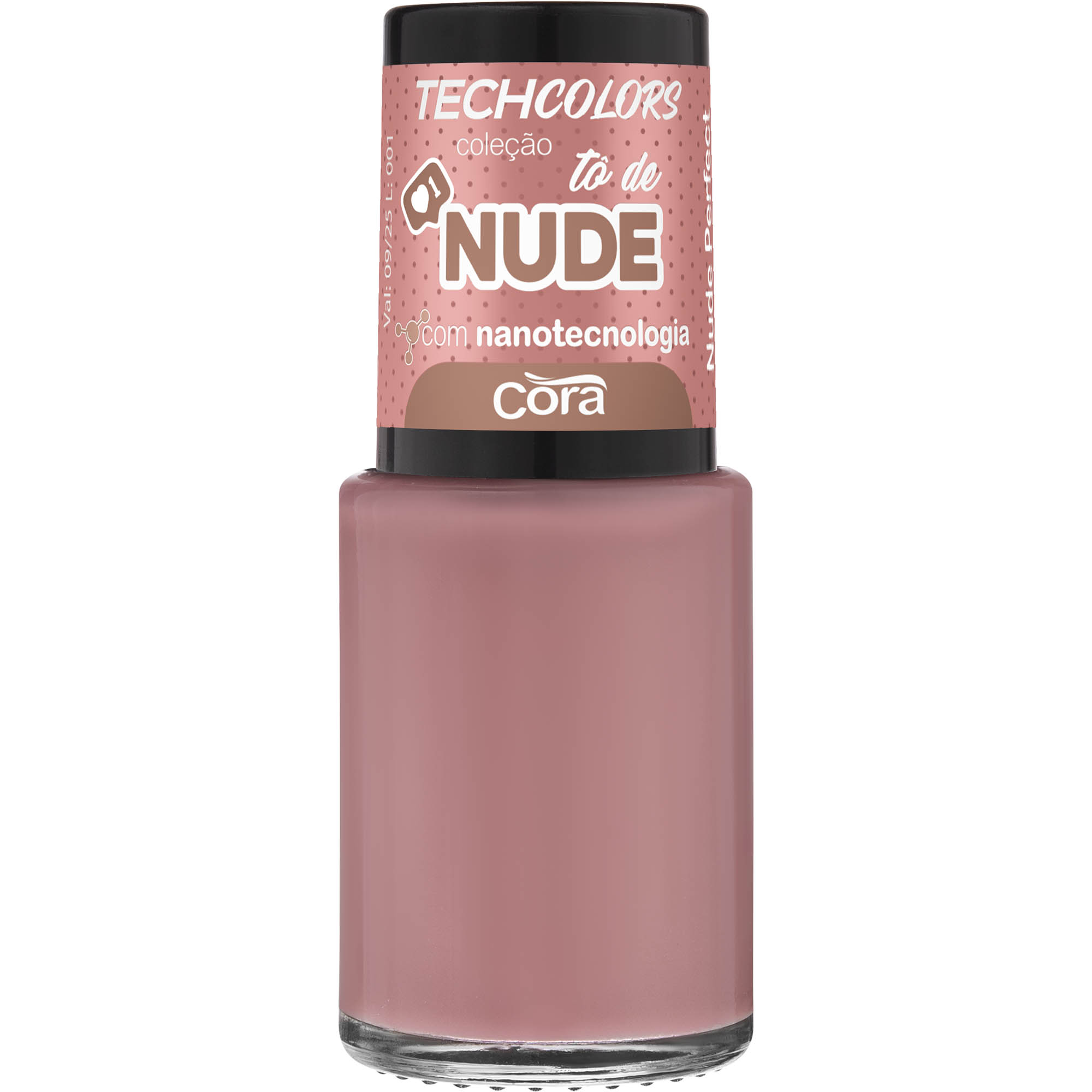 Esmalte Techcolors Cora 9ml Tô de Nude Nude Perfect