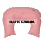 Capa de almofada de amamentação rosa algodão doce