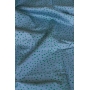 Lençol de elástico solteiro Flocos Azul