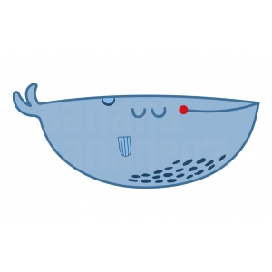 Tapete playmat baleia azul