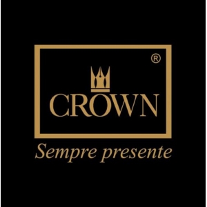 Caneta Crown King Couro Esferográfica Preta - YW11499P