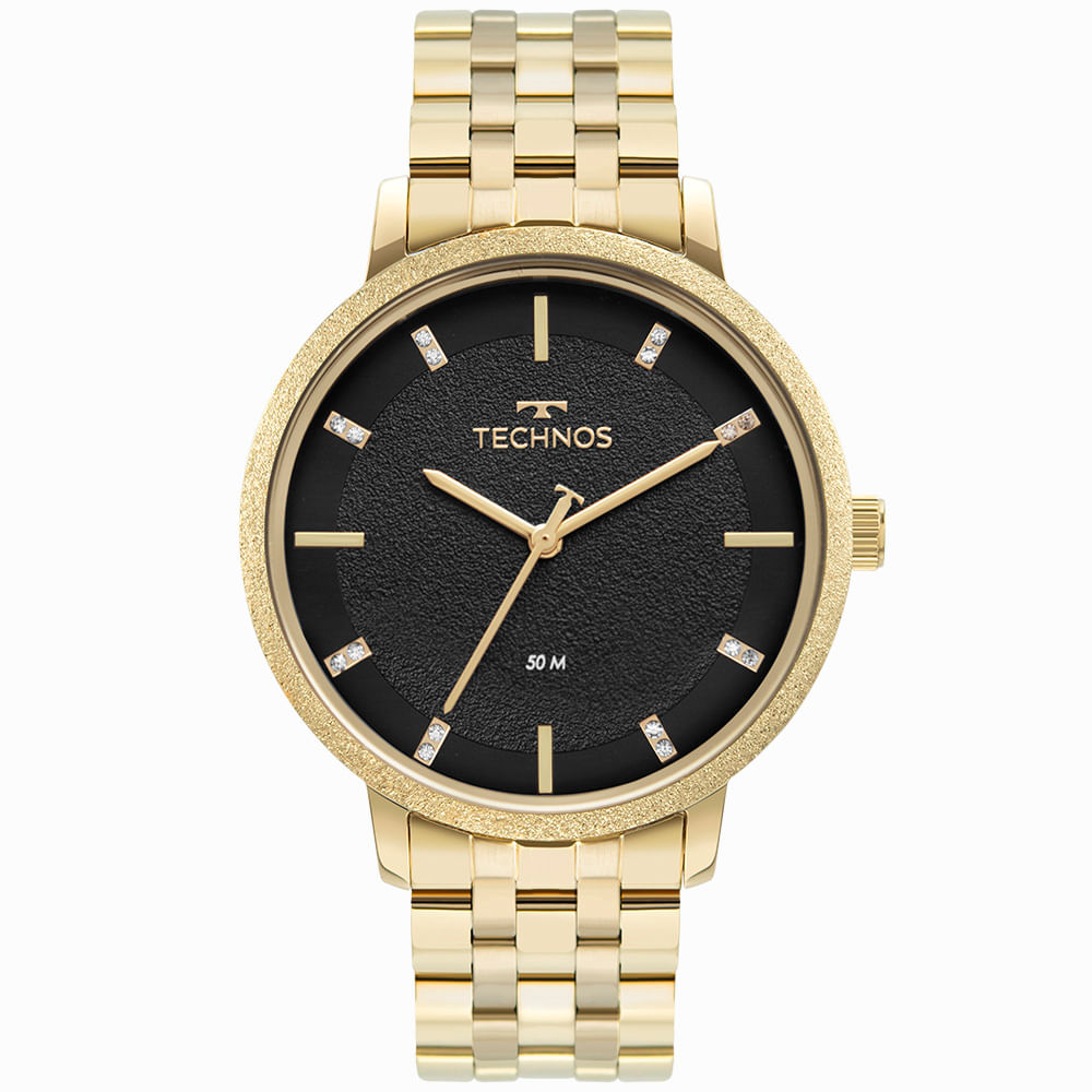 Relógio Feminino Technos Brilho Dourado 2036MPJ/1P