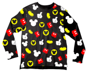 Camiseta Adulto Disney Mickey Preto ML