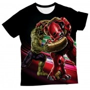 Camiseta Adulto Hulk X Homem de Ferro MC