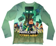 Camiseta Adulto Minecraft Story Mode 1 ML