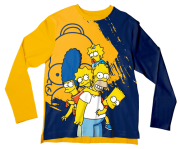 Camiseta Adulto Os Simpsons ML