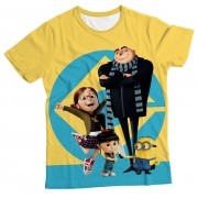 Camiseta Infantil Minions Familia MC