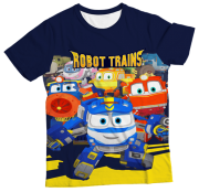Camiseta Infantil Robot Trains MC