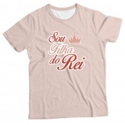 Camiseta Adulto Cristã Sou Filha do Rei