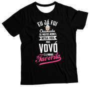 Camiseta Adulto Vovó Preta MC