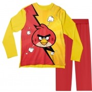 Pijama Adulto Angry Birds Vermelho PJML