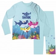 Pijama Adulto Baby Shark Azul Claro PJML