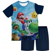Pijama Infantil Super Mario Azul PJMC