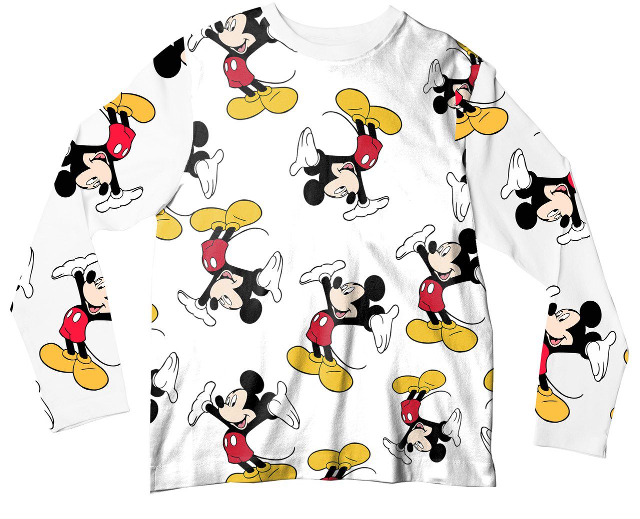 Camiseta Adulto Mickey Branca ML