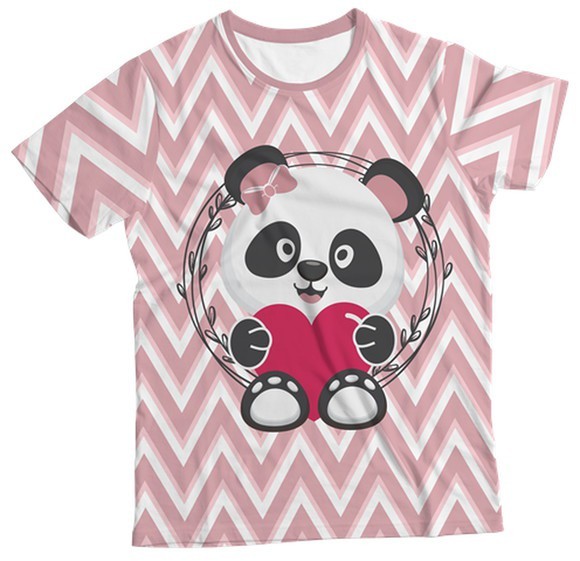 Camiseta Adulto Panda Love MC