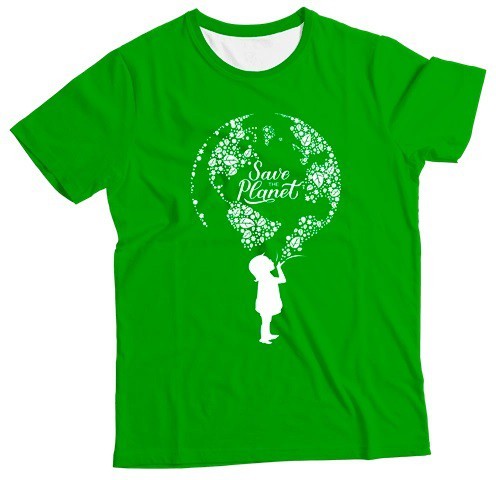 Camiseta Adulto Save the Planet MC