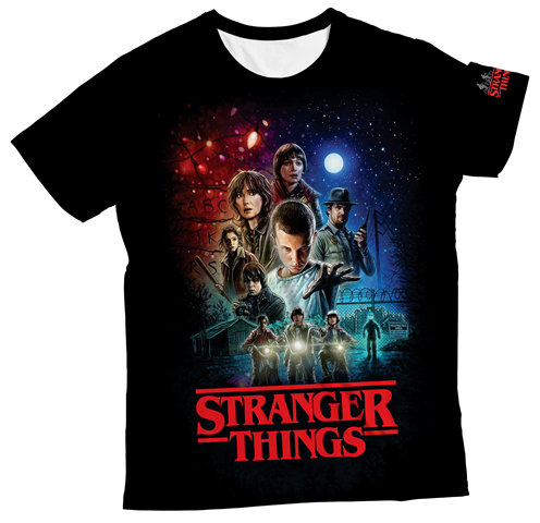 Camiseta Adulto Stranger Things MC