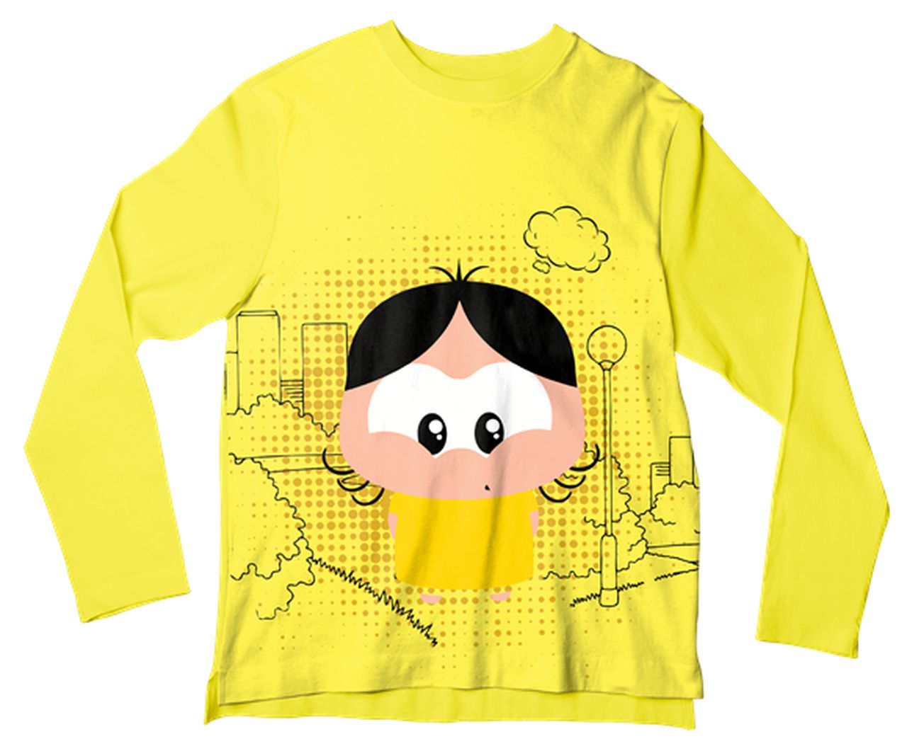 Camiseta Adulto Turma da Mônica Magali Amarela ML