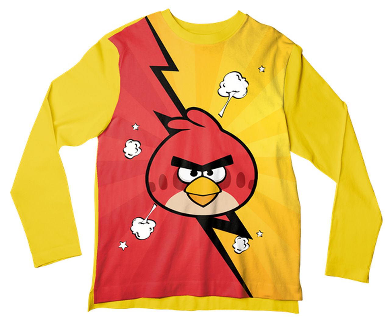 Camiseta Infantil Angry Birds Vermelho ML