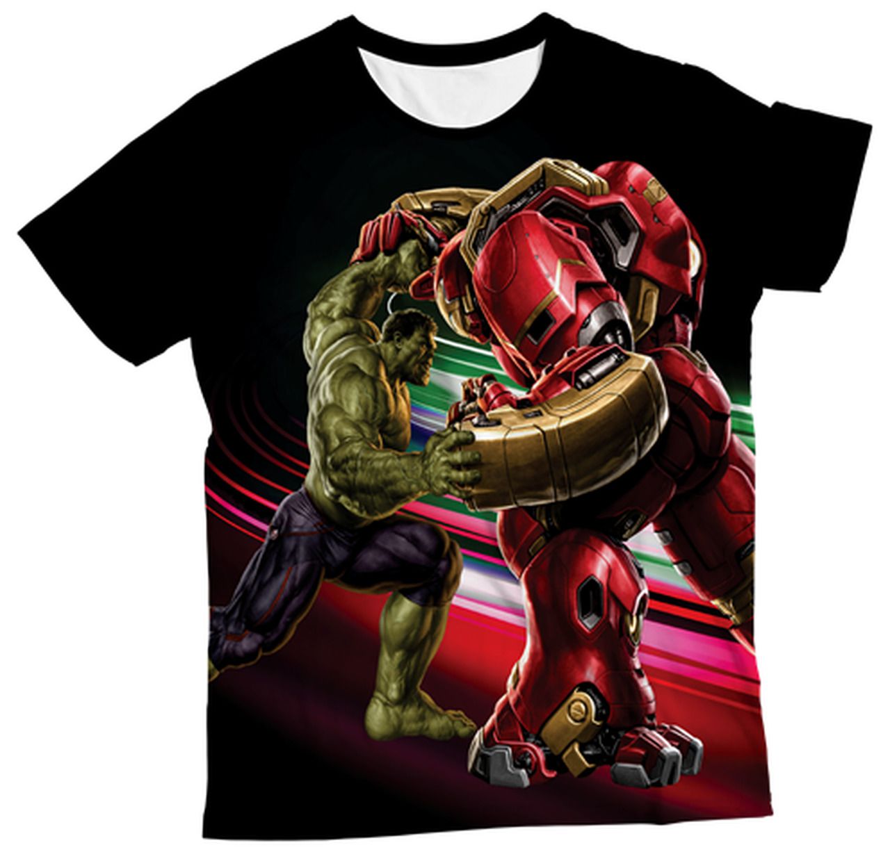 Camiseta Infantil Hulk X Homem de Ferro MC