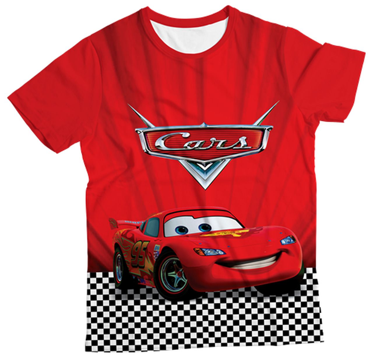 Camiseta Infantil Carros Vermelho MC