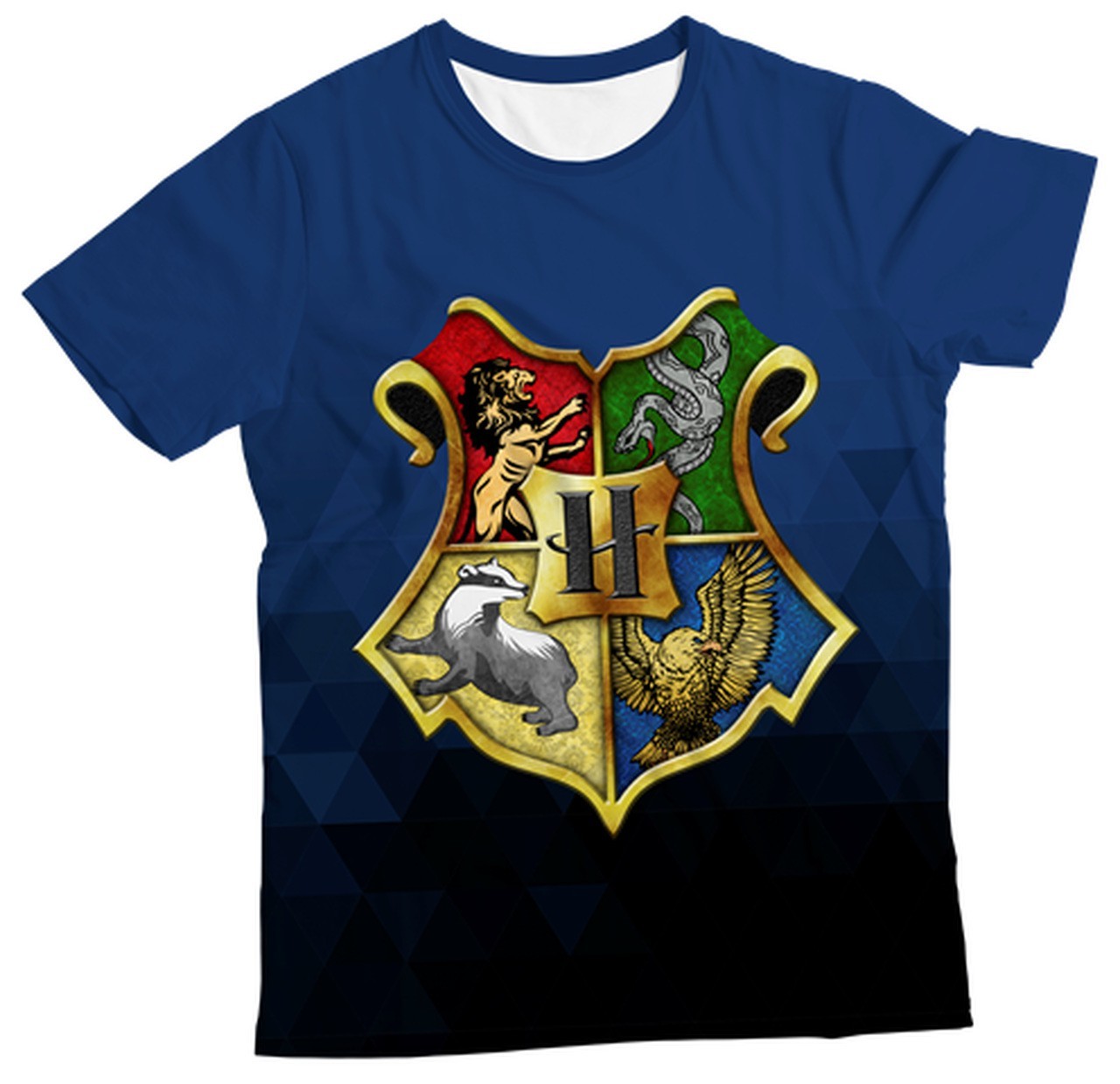 Camiseta Infantil Brasão Hogwarts MC