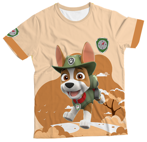 Camiseta Infantil Tracker Patrulha Canina MC