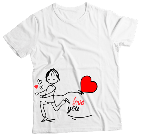 Camiseta Adulto Love You Ele MC