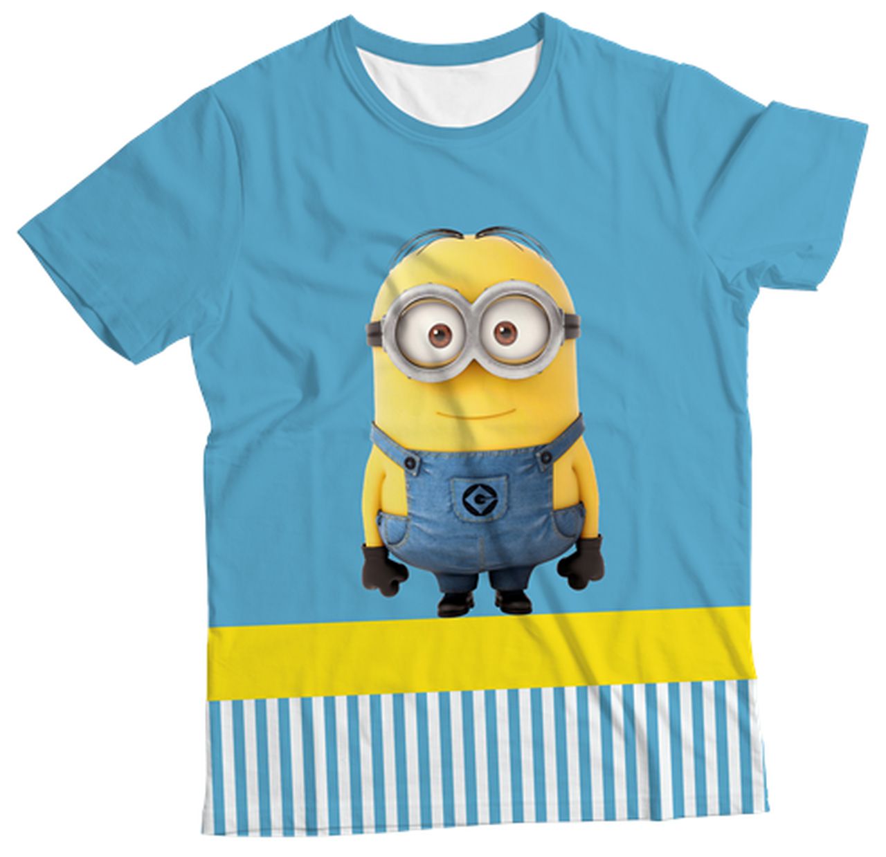 Camiseta Infantil Minions Azul MC