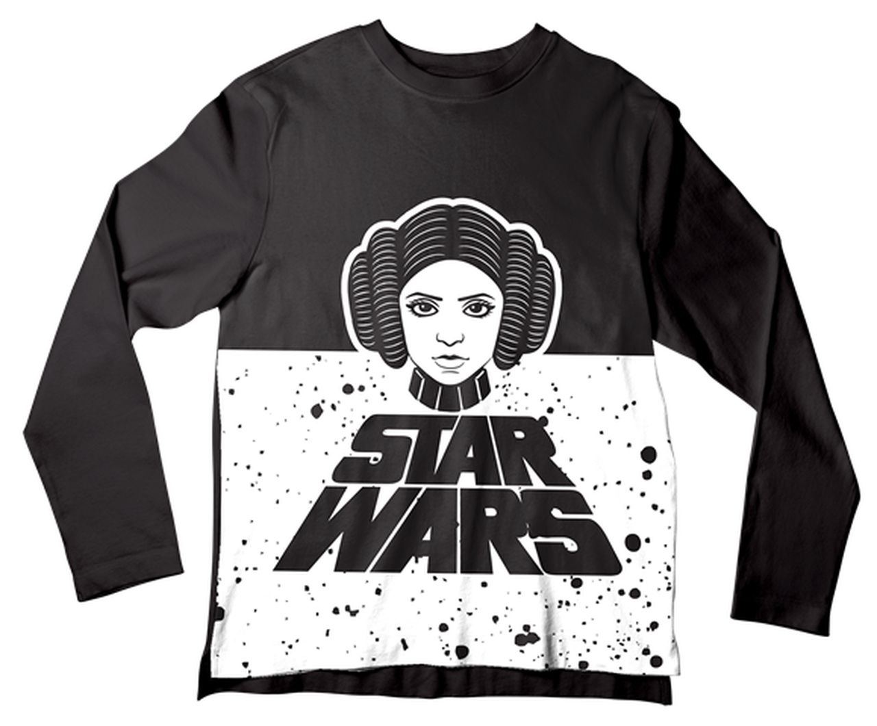Camiseta Infantil Princesa Léia Star Wars ML