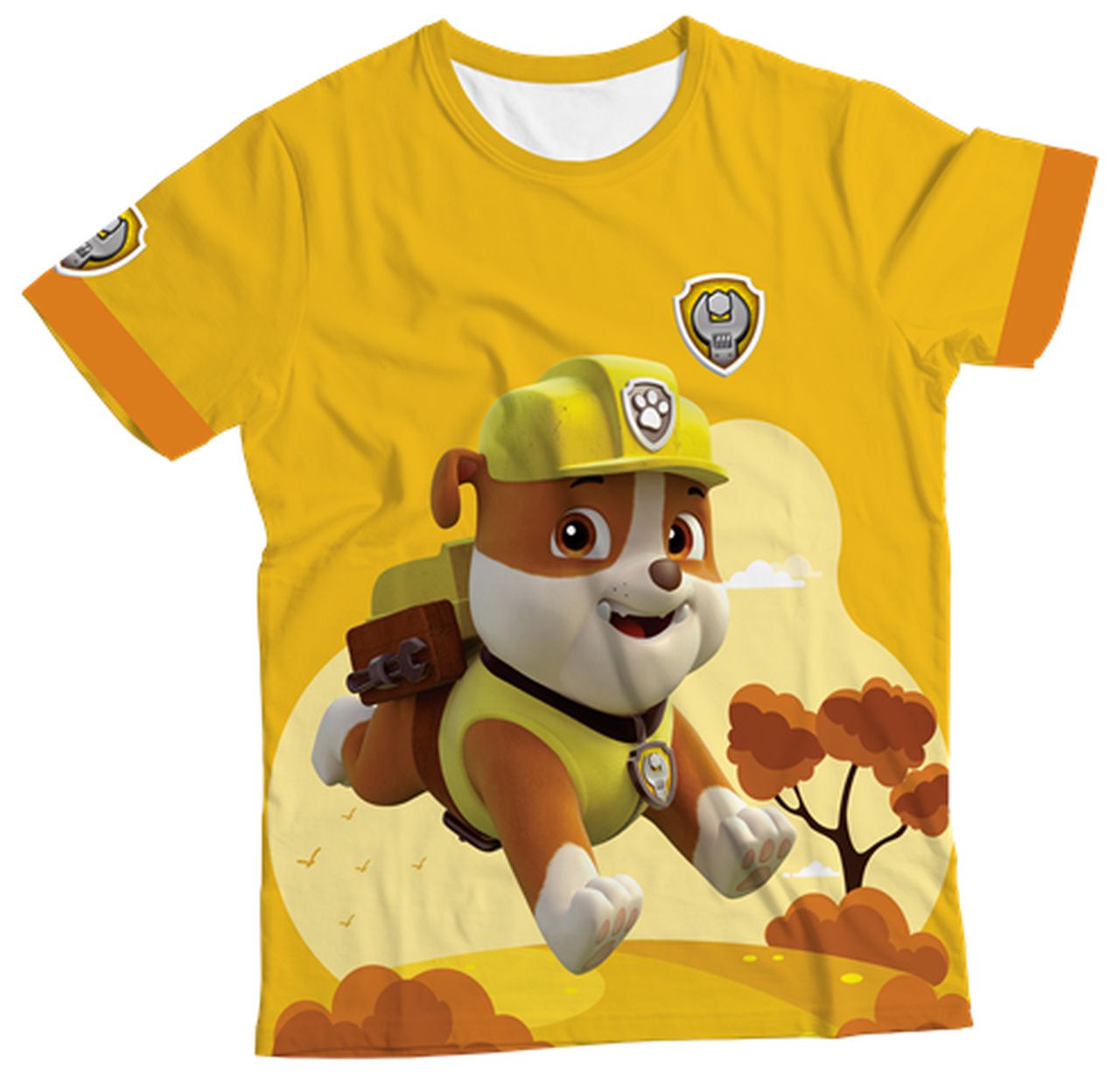 Camiseta Infantil Rubble Patrulha Canina MC