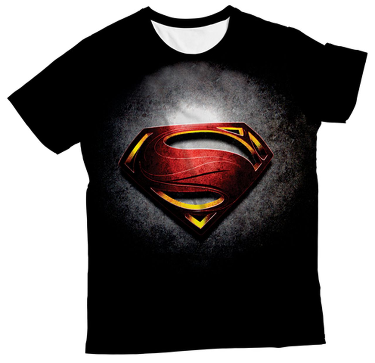 Camiseta Infantil Super Homem Preta MC