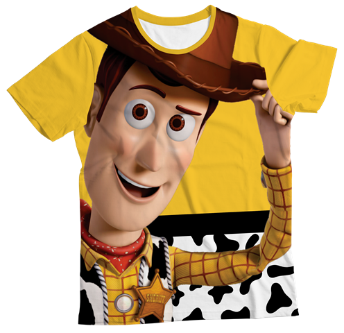 Camiseta Infantil Woody Toy Story Amarelo MC