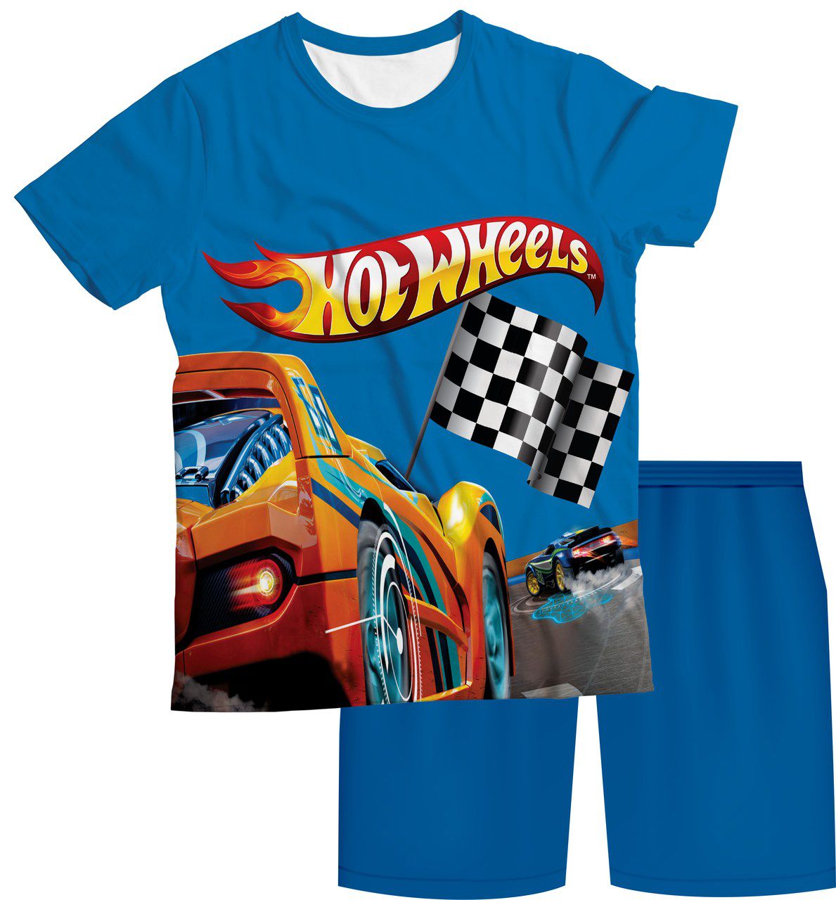 Pijama Infantil Hot Wheels Corrida PJMC