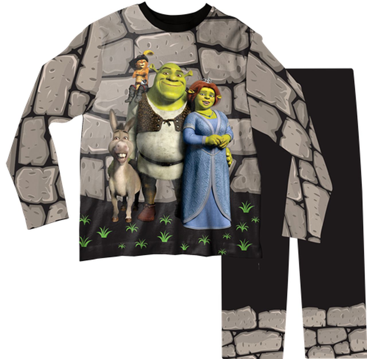 Pijama Infantil Shrek e Fiona PJML